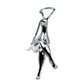 Silver Strike a Pose Large Sculpture By Homeroots | Sculptures | Modishstore