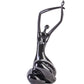Matte Black Women Stretching Sculpture By Homeroots | Sculptures | Modishstore - 4