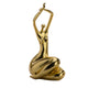 Gold Women Stretching Large Sculpture By Homeroots | Sculptures | Modishstore
