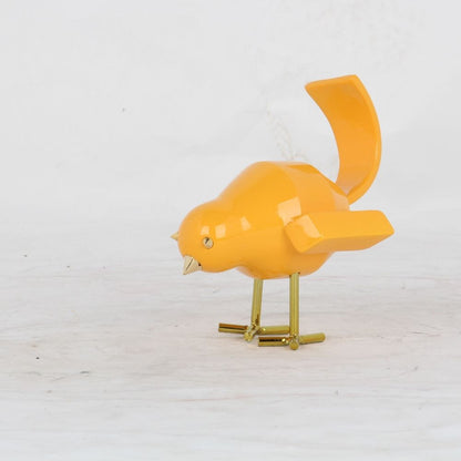 Small Orange and Gold Bird Sculpture By Homeroots | Sculptures | Modishstore - 3