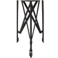 23" Black Industrial Rolling Round End Table By Homeroots | End Tables | Modishstore - 2