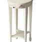 26" White And Cottage White Manufactured Wood Oval End Table With Shelf By Homeroots