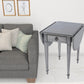 28" Grey Manufactured Wood Oval End Table With Drawer By Homeroots