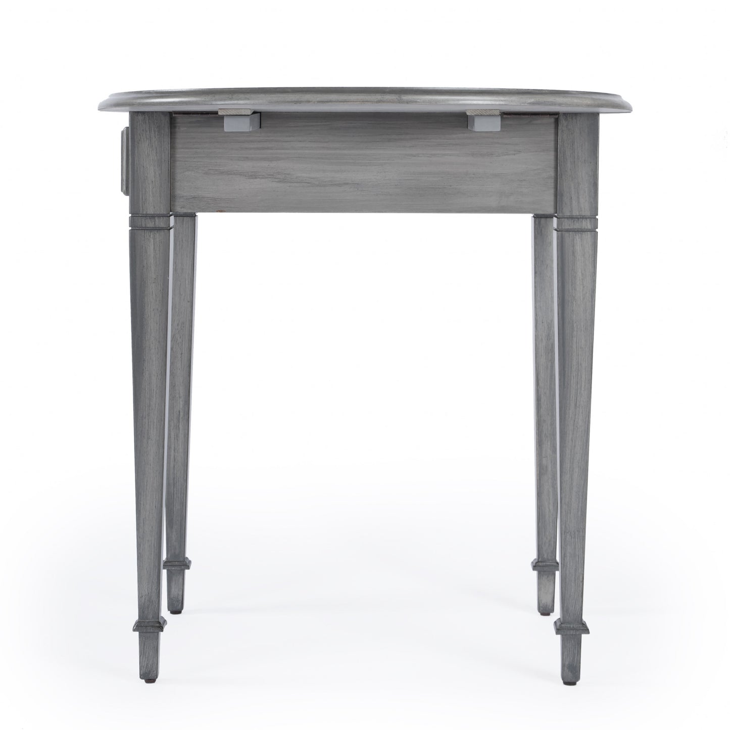 28" Grey Manufactured Wood Oval End Table With Drawer By Homeroots