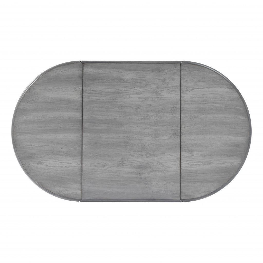 28" Grey Manufactured Wood Oval End Table With Drawer By Homeroots | End Tables | Modishstore - 8