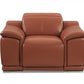 Mod Camel Brown Italian Leather Recliner Chair By Homeroots | Chairs & Recliners | Modishstore