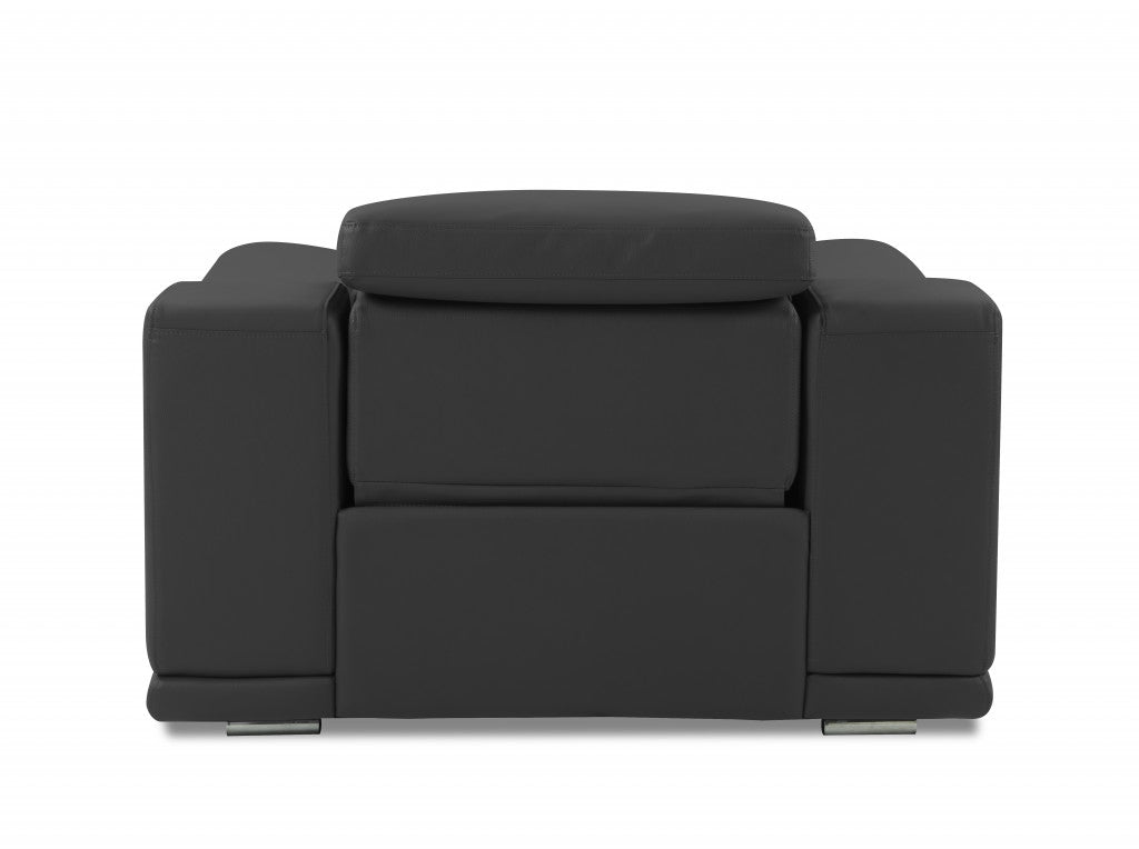 Mod Camel Brown Italian Leather Recliner Chair By Homeroots | Recliners | Modishstore - 8