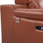 86" Camel Brown Genuine Leather Reclining Sofa By Homeroots | Sofas | Modishstore - 5