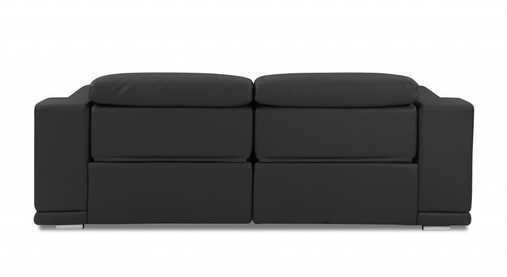 86" Camel Brown Genuine Leather Reclining Sofa By Homeroots | Sofas | Modishstore - 8