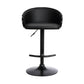 40" Black Faux Leather And Iron Swivel Low Back Adjustable Height Bar Chair With Footrest By Homeroots