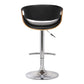 Mod Adjustable Black Faux Leather Swivel Bar Stool By Homeroots | Bar Stools | Modishstore - 4