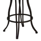 26" Dark Espresso Scroll Back Metal Swivel Bar Stool By Homeroots | Bar Stools | Modishstore - 6