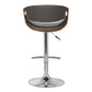Mod Adjustable Grey Faux Leather Swivel Bar Stool By Homeroots | Bar Stools | Modishstore - 5