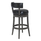 30" Brown Onyx Faux Leather Swivel Counter Stool By Homeroots | Bar Stools | Modishstore - 4