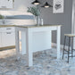 Modern White and Light Oak Kitchen Island By Homeroots | Kitchen Carts | Modishstore