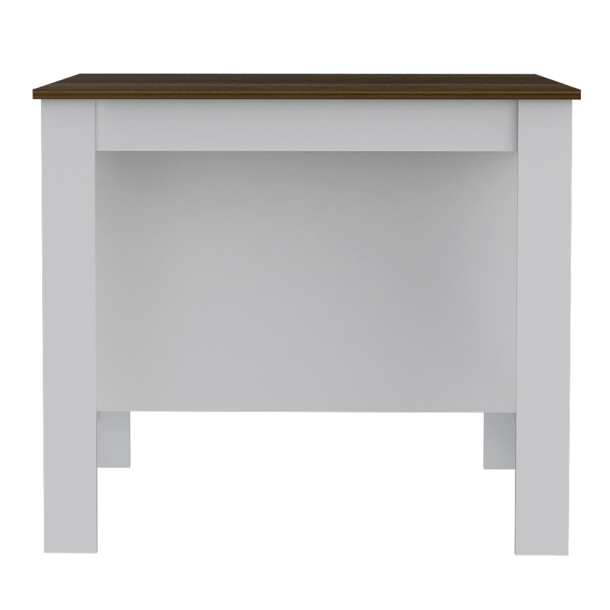 Modern White and Caramel Kitchen Island By Homeroots | Kitchen Carts | Modishstore - 3