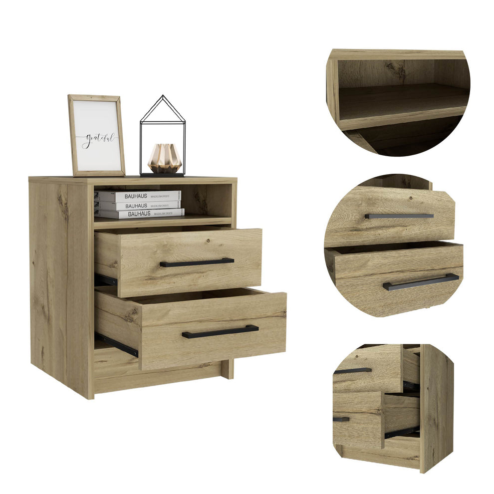 Sophisticated and Stylish Light Grey Nightstand By Homeroots | Nightstands | Modishstore - 3