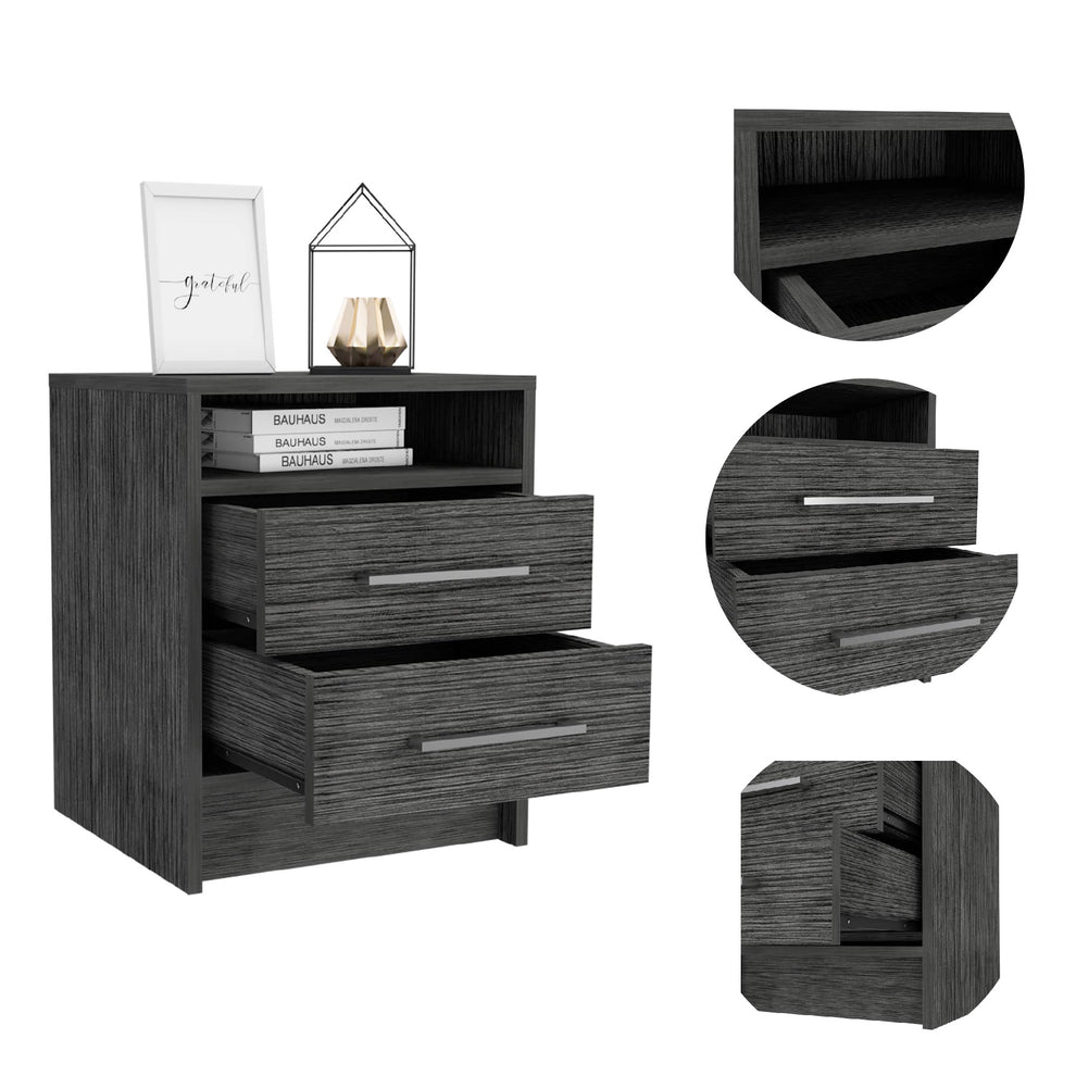Sophisticated and Stylish Light Grey Nightstand By Homeroots | Nightstands | Modishstore - 7