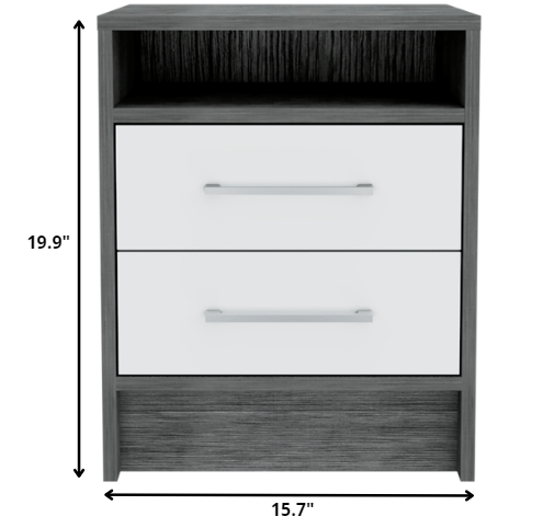 Sophisticated and Stylish Light Grey Nightstand By Homeroots | Nightstands | Modishstore - 12