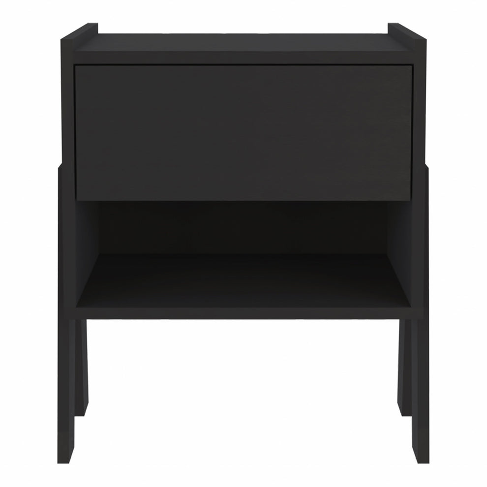 18.89" Rectangular One Drawer With Manufactured Wood Top By Homeroots | Nightstands | Modishstore - 2