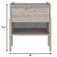 Sleek and Trendy Light Grey Bedroom Nightstand By Homeroots | Nightstands | Modishstore - 4