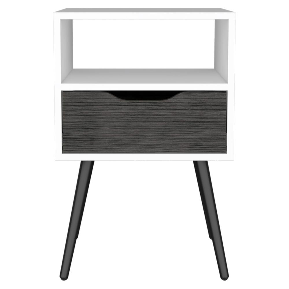 Modern Dark Walnut Bedroom Nightstand By Homeroots | Nightstands | Modishstore - 6