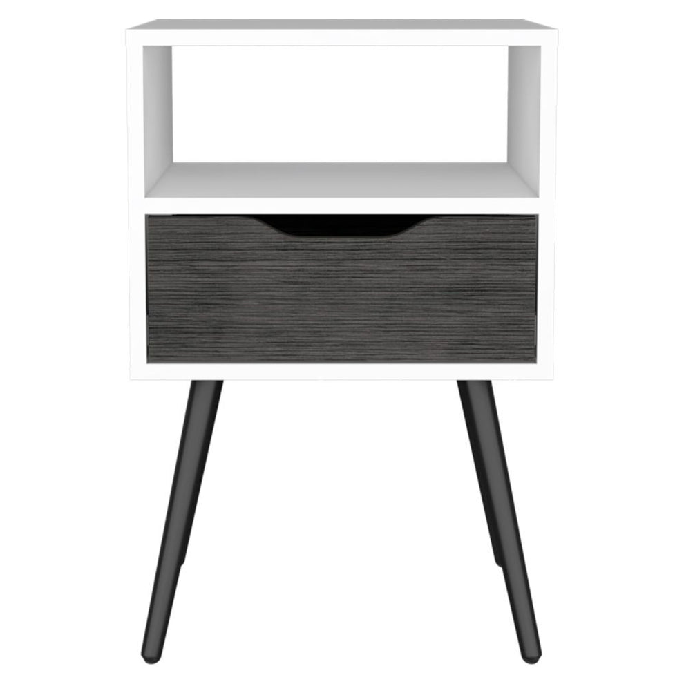 Modern Dark Walnut Bedroom Nightstand By Homeroots | Nightstands | Modishstore - 6