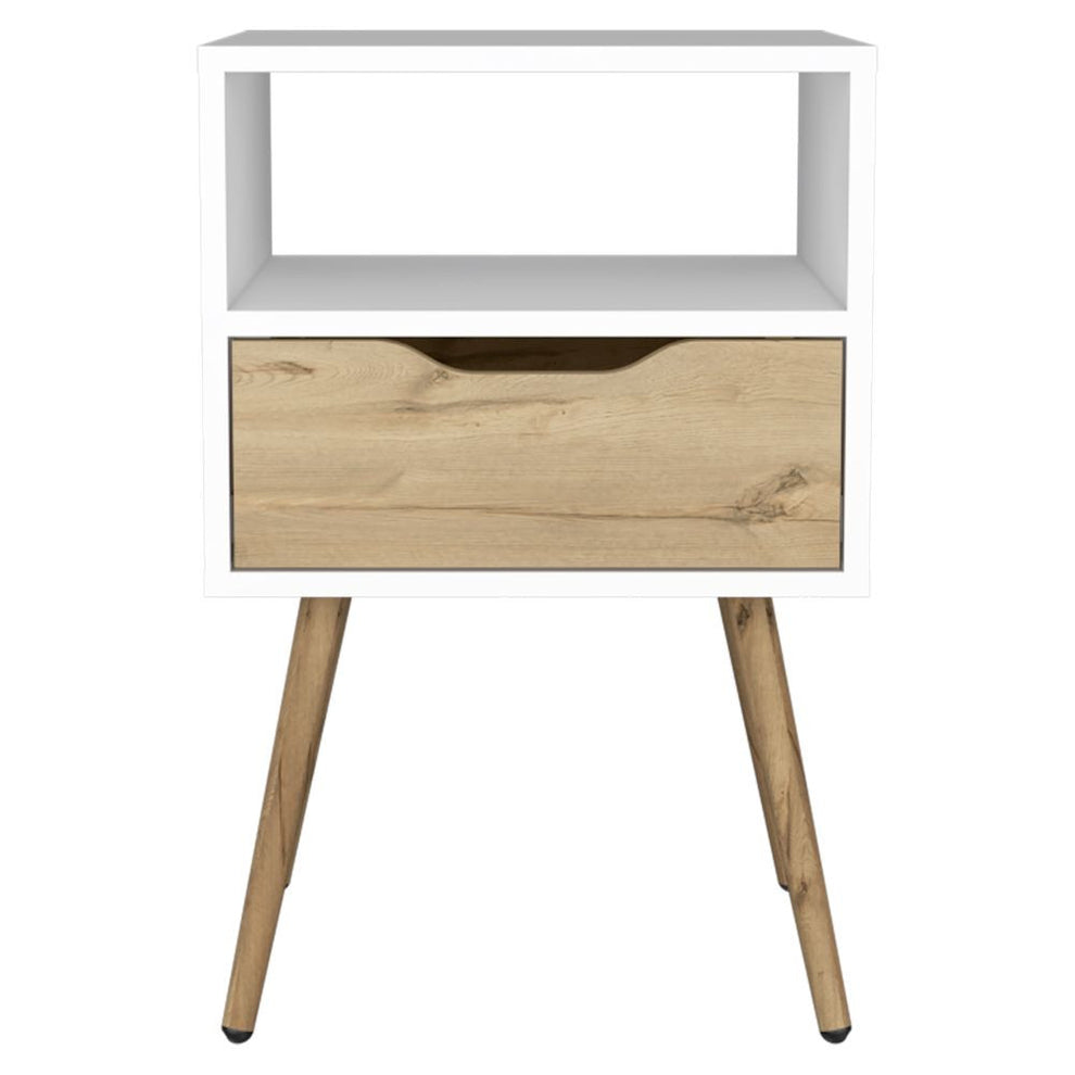 Modern Dark Walnut Bedroom Nightstand By Homeroots | Nightstands | Modishstore - 10
