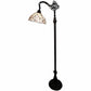 62" Brown Traditional Shaped Floor Lamp With White Stained Glass Bowl Shade By Homeroots | Floor Lamps | Modishstore - 9