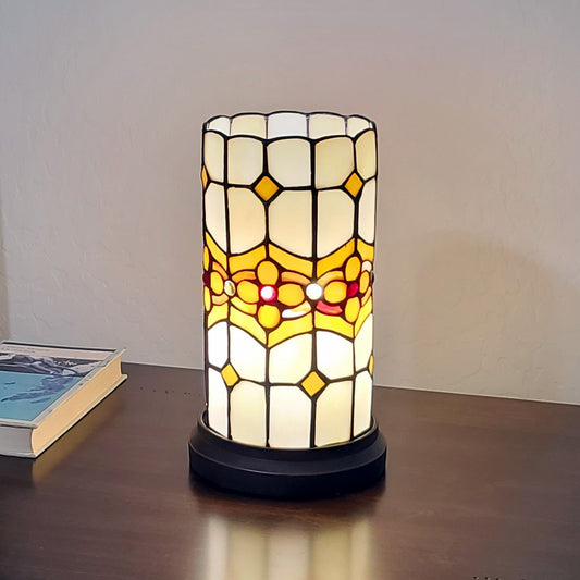 11" Tiffany Style Mosaic Tile Accent Table Lamp By Homeroots | Table Lamps | Modishstore