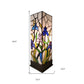 18" Tiffany Style Floral Dark Brown Base Table Lamp By Homeroots | Table Lamps | Modishstore - 7
