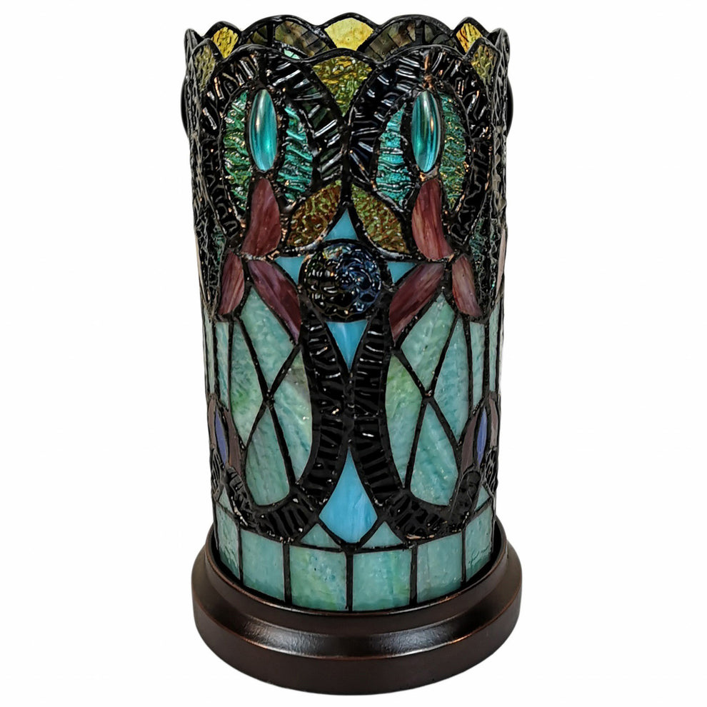 11" Tiffany Style Vintage Antique Accent Table Lamp By Homeroots | Table Lamps | Modishstore - 2