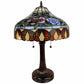 24" Stained Glass Red Roses Accent Table Lamp By Homeroots | Table Lamps | Modishstore - 5