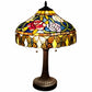 24" Stained Glass Red Roses Accent Table Lamp By Homeroots | Table Lamps | Modishstore - 6