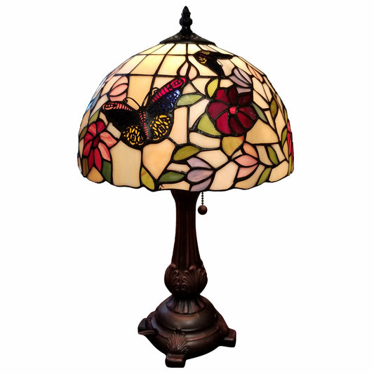 19" Tiffany Style Butterfly Table Lamp By Homeroots | Table Lamps | Modishstore