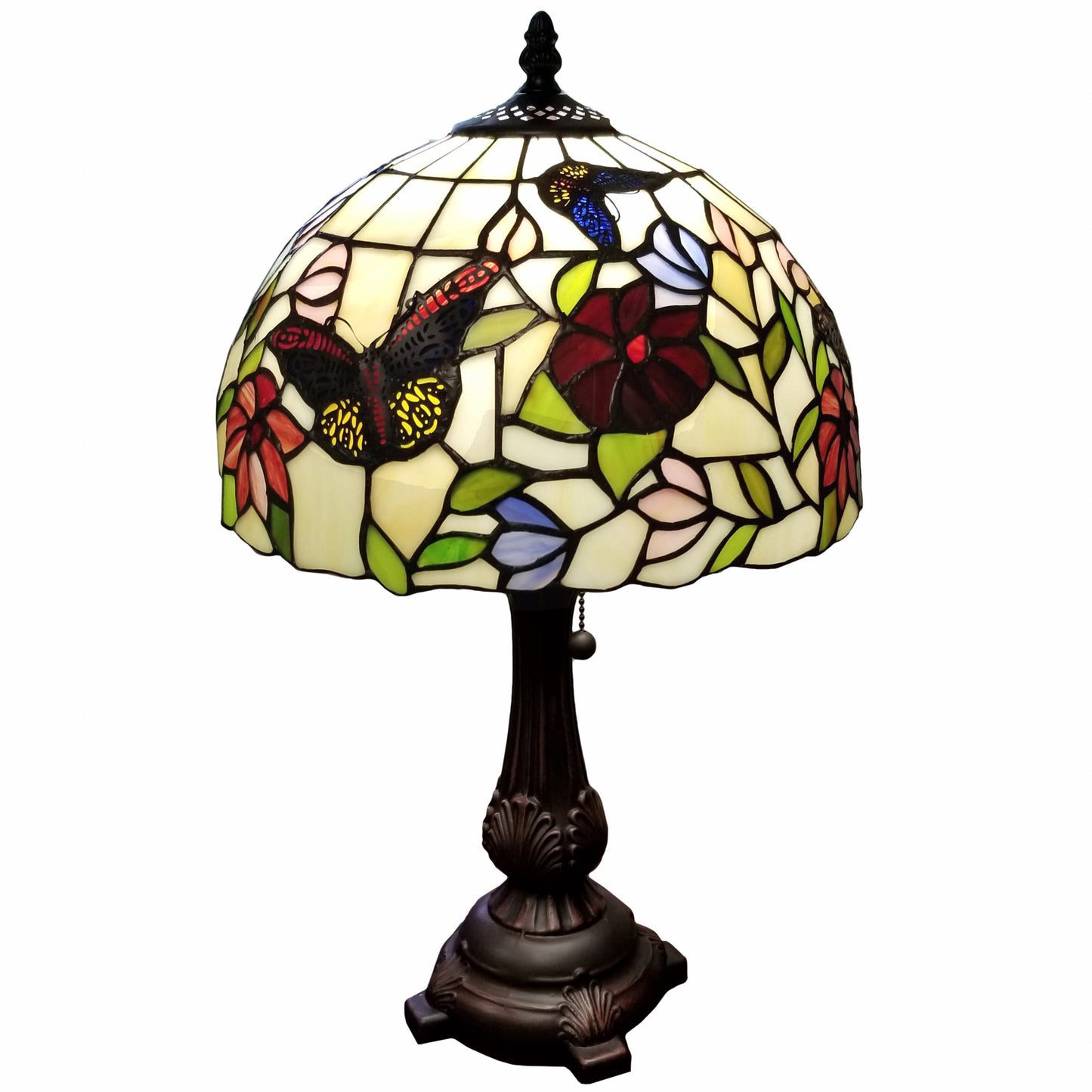 19" Tiffany Style Butterfly Table Lamp By Homeroots | Table Lamps | Modishstore - 5