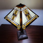 23" Stained Glass Two Light Mission Style Table Lamp with Stained Glass Shade By Homeroots | Table Lamps | Modishstore - 6