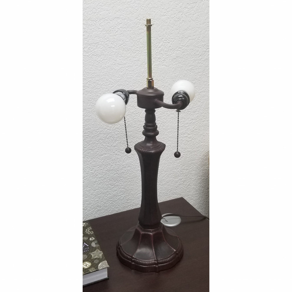 23" Stained Glass Two Light Hummingbird Accent Table Lamp By Homeroots | Table Lamps | Modishstore - 6