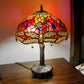 20" Stained Glass Two Light Dragonfly Accent Table Lamp By Homeroots | Table Lamps | Modishstore - 5