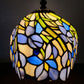 15" Tiffany Style Blue Floral Table Lamp By Homeroots | Table Lamps | Modishstore - 2