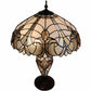 23" Stained Glass Two Light Flowery Vintage Table Lamp By Homeroots | Table Lamps | Modishstore - 2