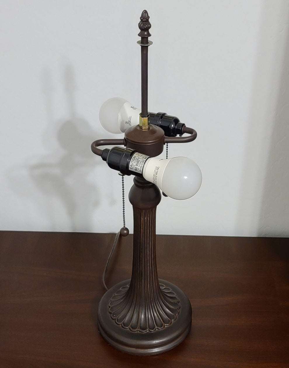 23" Stained Glass Two Light Vintage Antique Accent Table Lamp By Homeroots | Table Lamps | Modishstore - 5