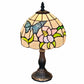 15" Tiffany Style Stained Glass Blue Butterfly Table Lamp By Homeroots | Table Lamps | Modishstore