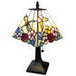 15" Tiffany Style Hummingbird Multi Flower Table Lamp By Homeroots | Table Lamps | Modishstore - 6