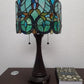 21" Stained Glass Two Light Jeweled Floral Drum Table Lamp By Homeroots | Table Lamps | Modishstore - 5