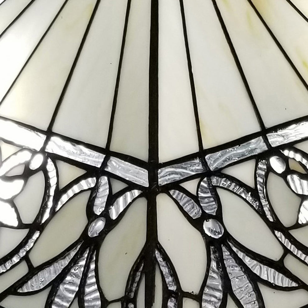 23" Stained Glass Butterfly Two Light Mission Style Table Lamp By Homeroots | Table Lamps | Modishstore - 4