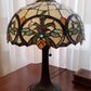 23" Stained Glass Two Light Jeweled Floral Table Lamp By Homeroots | Table Lamps | Modishstore - 2