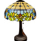 23" Stained Glass Two Light Jeweled Floral Accent Table Lamp By Homeroots | Table Lamps | Modishstore - 9