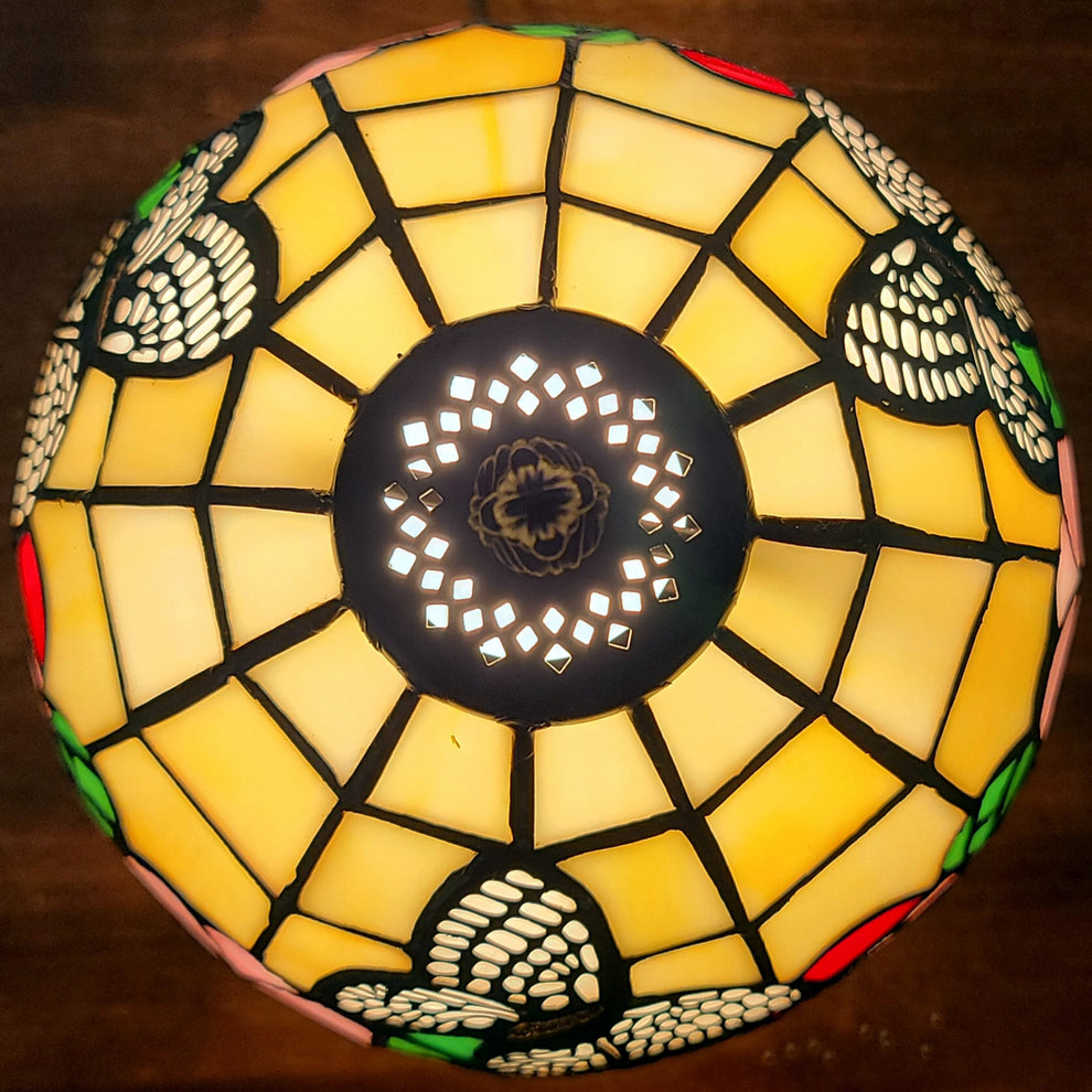 15" Tiffany Style Floral Butterfly Table Lamp By Homeroots | Table Lamps | Modishstore - 6