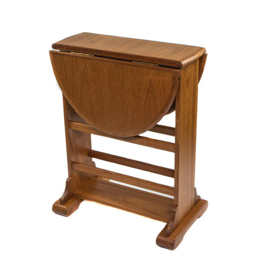 18" Brown Solid Wood Oval End Table By Homeroots | End Tables | Modishstore - 3